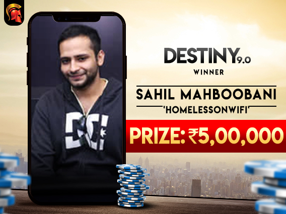 Sahil Mahboobani Destiny Winner