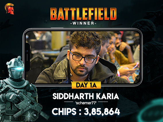 Siddharth Karia Battlefield Winner