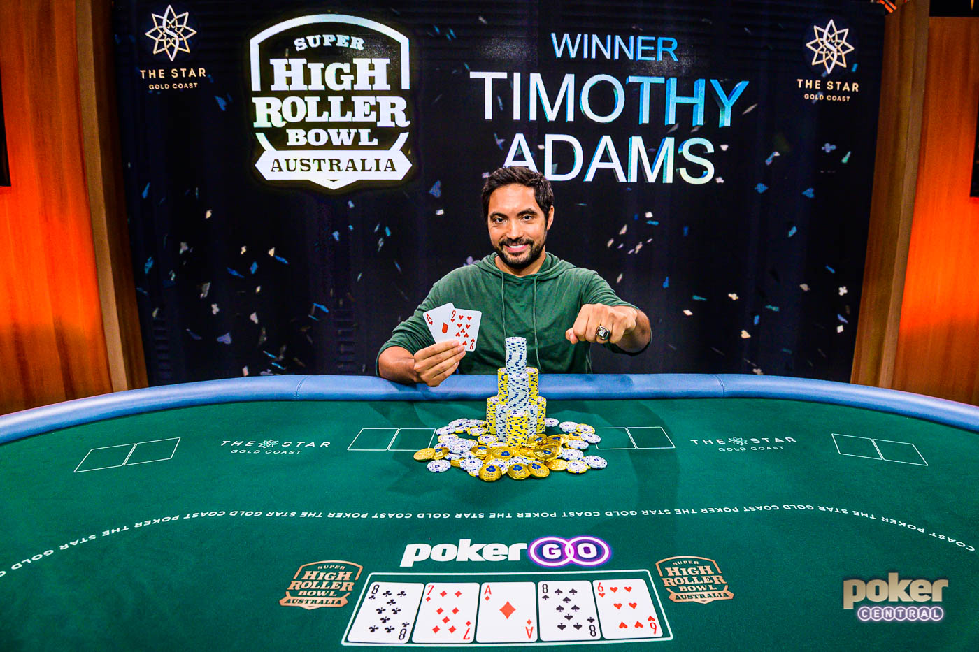 Timothy Adams wins inaugural Super High Roller Bowl Australia!