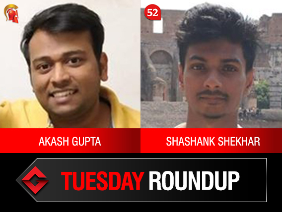 Tuesday Roundup: Gupta, Shekhar, Pathak among title winners