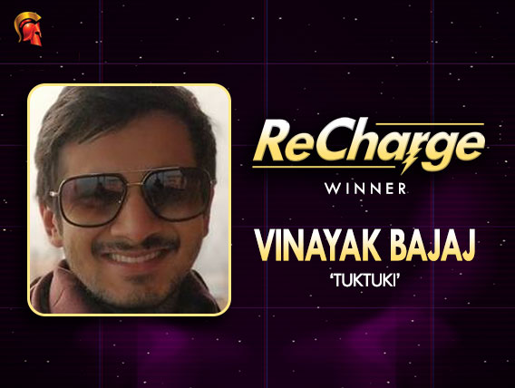 Vinayak Bajaj wins ReCharge on Spartan