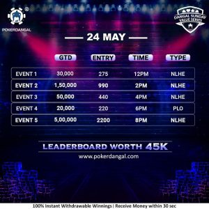 Gear up for PokerDangal's Sunday Value Series!