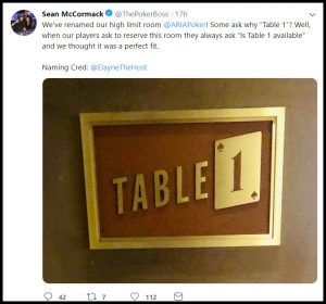 ARIA’s The Ivey Room renamed to ‘Table 1’