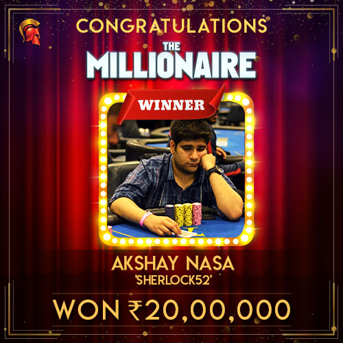 Akshay Nasa The Millionaire Winner