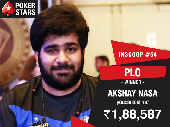 Akshay Nasa wins INSCOOP PLO Event on PokerStars