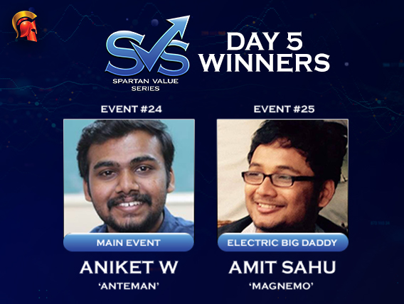 Aniket W wins SVS Main Event on Spartan