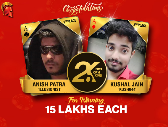 Anish Patra, Kushal Jain win over 15 Lakhs in 2OK