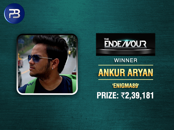 Ankur Aryan ships Endeavour on PokerBaazi