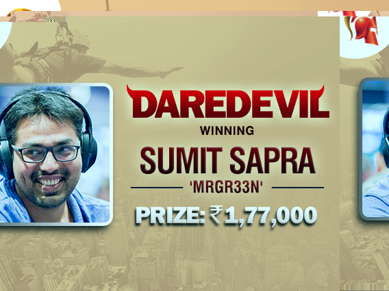 Another online victory for Sumit Sapra - Daredevil