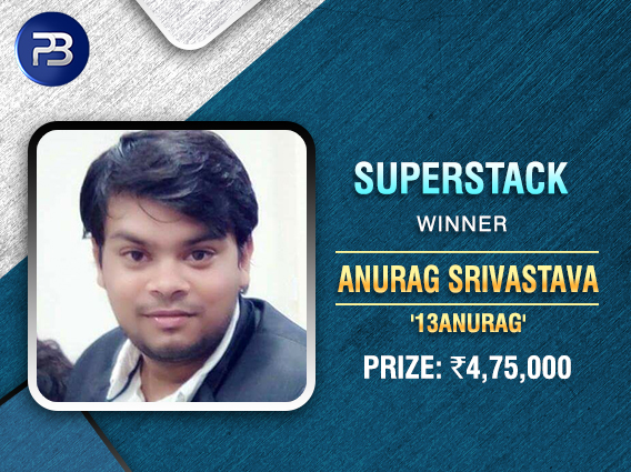 Anurag Srivastava wins BSS SuperStack on PokerBaazi