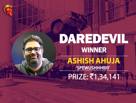 Ashish Ahuja is this week's Spartan DareDevil winner