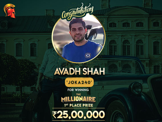 Avadh Shah wins The Millionaire on Spartan; bags INR 25 lakh