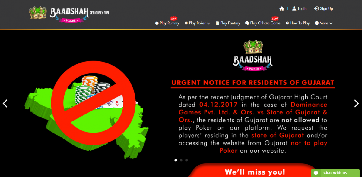 Baadshah Gaming Banning54