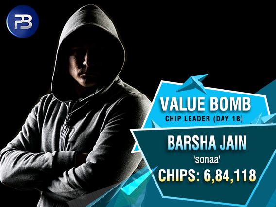 Barsha Jain tops stacks on Value Bomb Day 1B