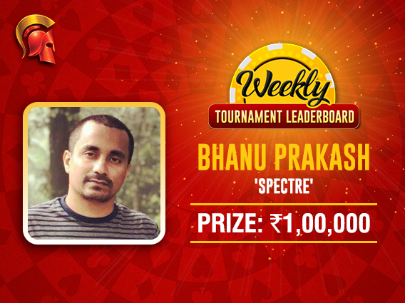Bhanu Prakash ranks 1st in Spartan’s Weekly TLB