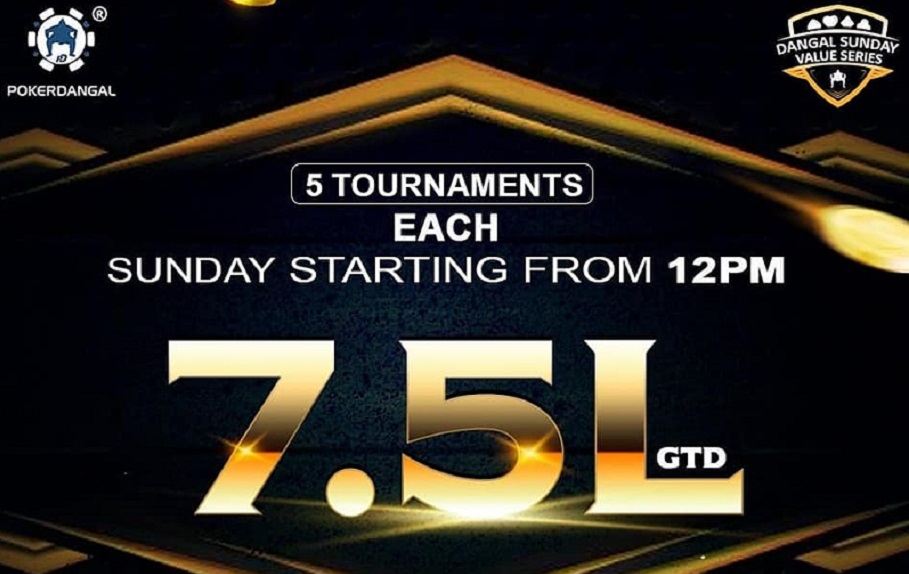 PokerDangal's Sunday Value Series assures INR 7.5L GTD!