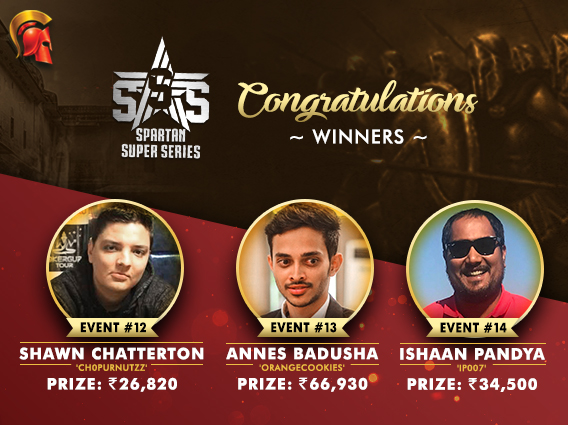 Chatterton, Badusha, Pandya among winners on SSS Day 3