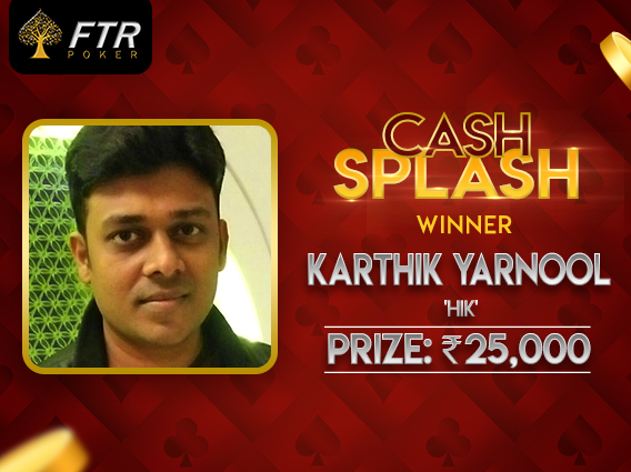 FTRpoker awards 15 players with prizes in Cash Splash