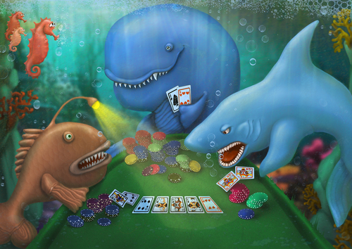 Fish at Poker Game