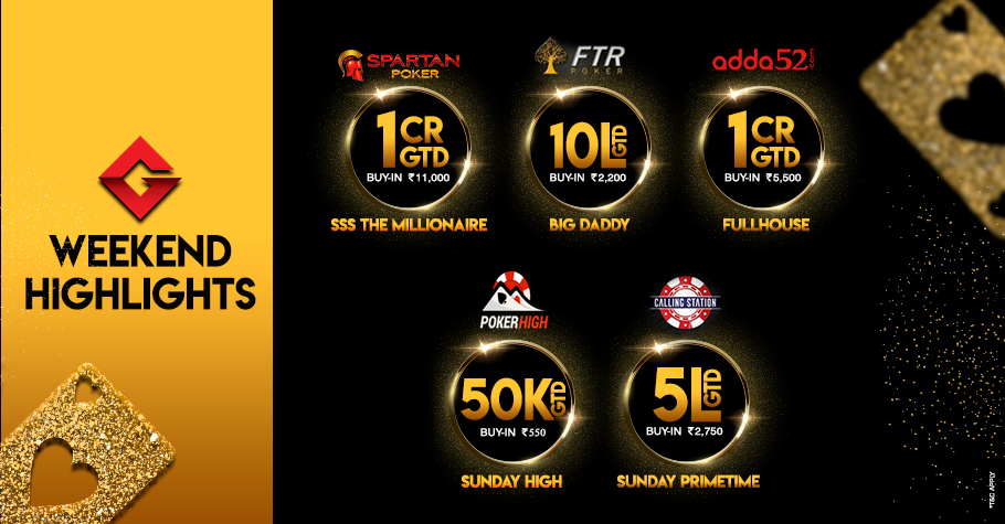 Welcome the weekend with five massive tournaments!