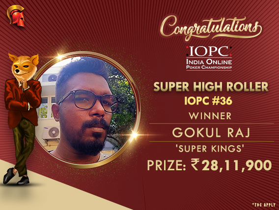 Gokul Raj wins IOPC’s SHR for over 28.1L