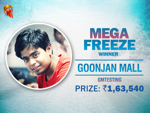 Goonjan Mall wins again; ships Mega Freeze on Spartan