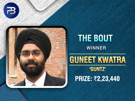 Guneet Kwatra takes down The Bout on PokerBaazi