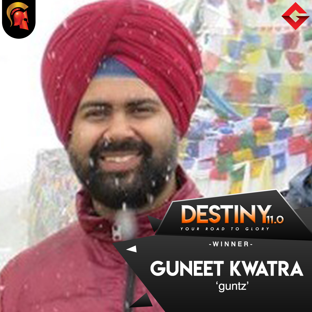 Guneet Kwatra wins Destiny 11.0 on Spartan