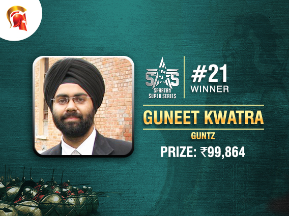 Guneet Singh Kwatra wins SSS Event #21 on Spartan