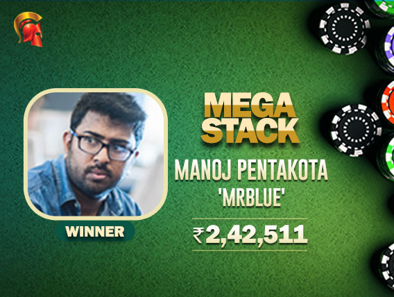 Heads-up deal gives Manoj Pentakota Spartan Mega Stack title