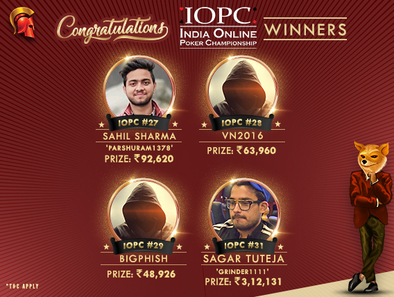 IPOC Day 6 Five players take home titles