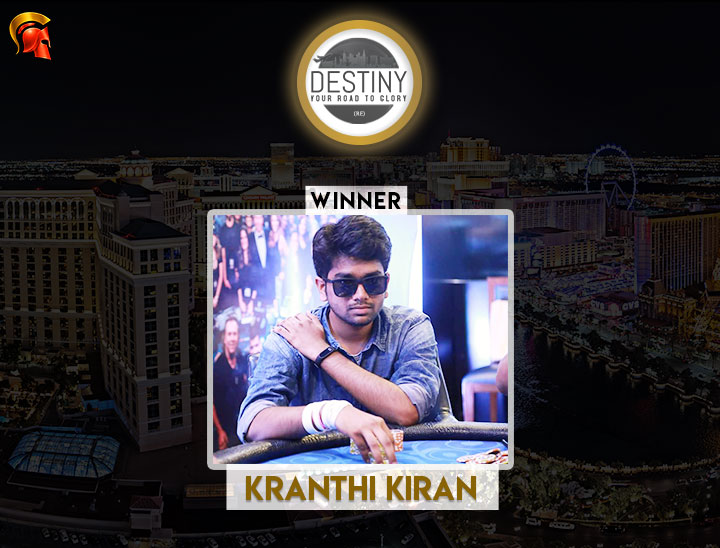 Kranthi Kiran is The Ninth Destiny Winner on Spartan