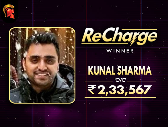 Kunal Sharma takes down ReCharge on Spartan Poker