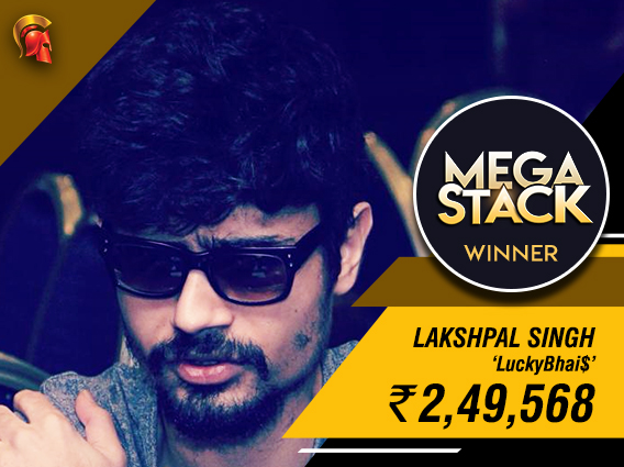 Lakshpal Singh wins Mega Stack on Spartan Poker