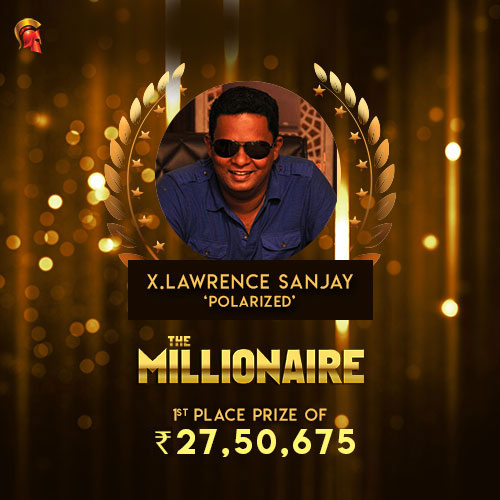 Lawrence Sanjay Millionaire winner