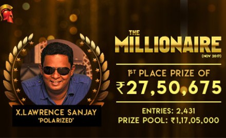 Lawrence Sanjay Millionaire winner2