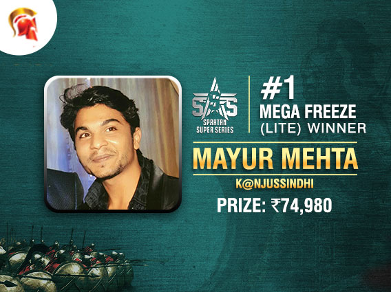 Mayur Mehta wins August SSS opening event on Spartan