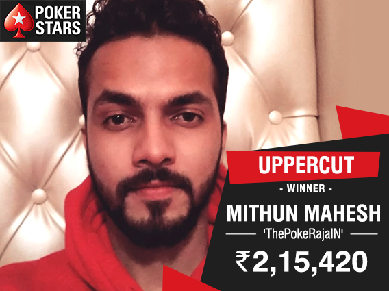 Mithun Mahesh strikes Uppercut on PokerStars India