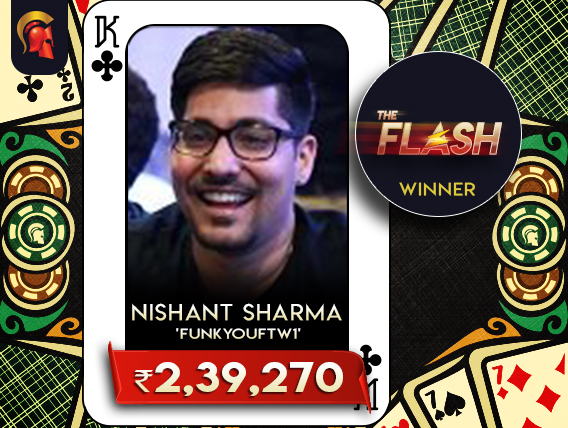 Nishant Sharma registers Spartan Flash win yesterday