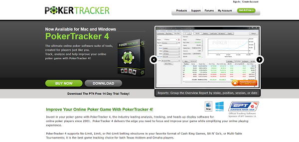 PokerTracker 4 - top poker tools and software