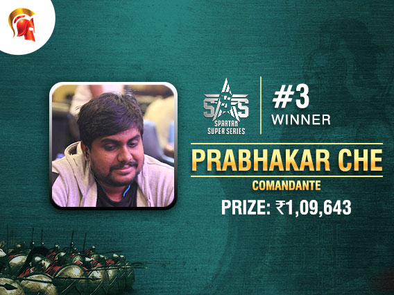 Prabhakar Che ships SSS Event #3 on Spartan