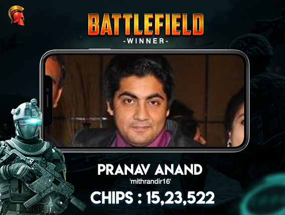 Pranav Anand takes down Spartan's multi-day Battlefield