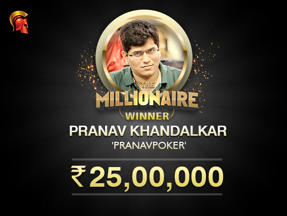 Pranav Khandalkar is the May Millionaire at Spartan