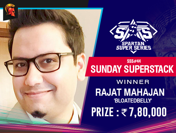 Rajat Mahajan Sunday Superstack Winner