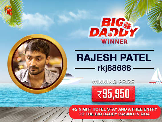 Rajesh Patel wins Big Daddy tournament at Spartan