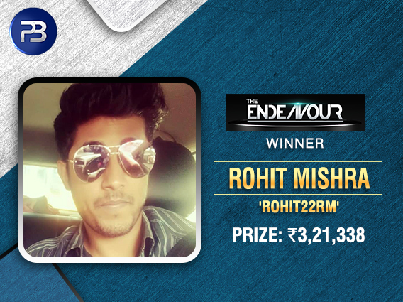 Rohit Mishra wins PokerBaazi Endeavour