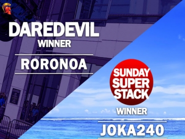 RoronoA wins DareDevil; Joka240 claims SuperStack at Spartan