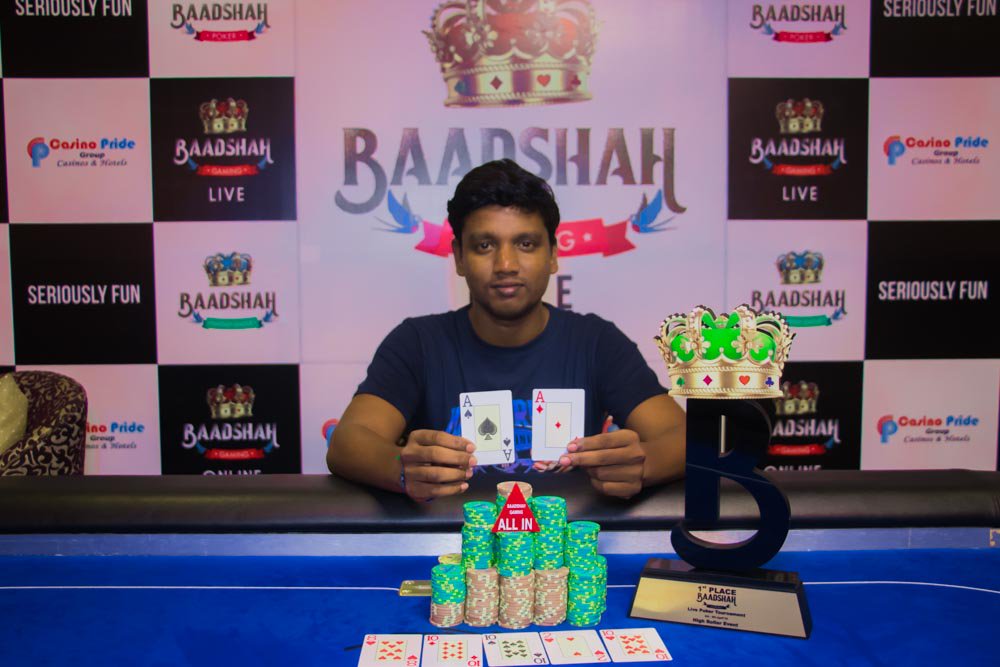S. Saravanan Wins Baadshah Gaming High Roller Event