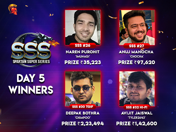 SSS Day 5 Purohit, Manocha, Bothra, Jaiswal among winners!