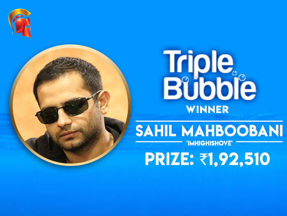 Sahil Mahboobani wins Spartan Triple Bubble